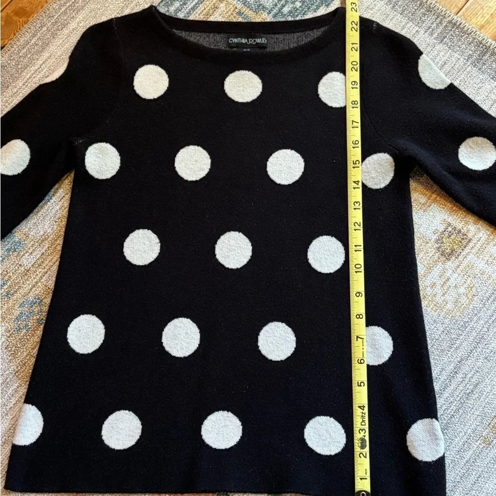 EUC - Cynthia Rowley Polka Dot Sweater - Picture 6 of 10